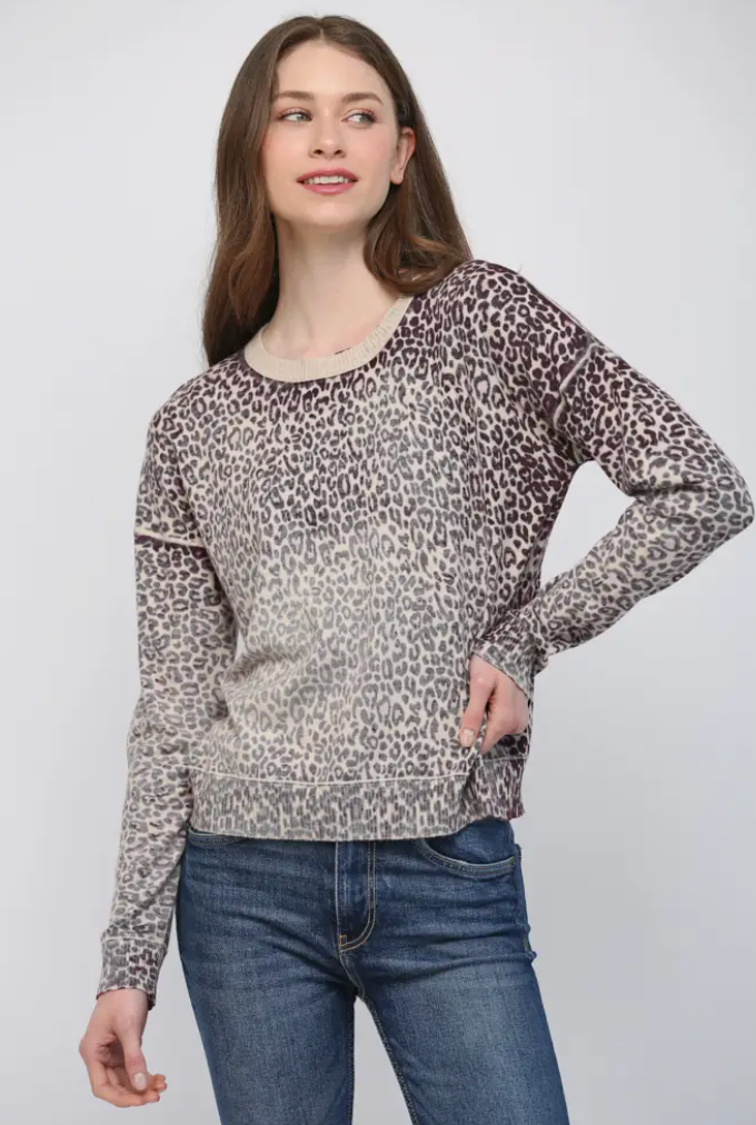 Animal Print Pullover