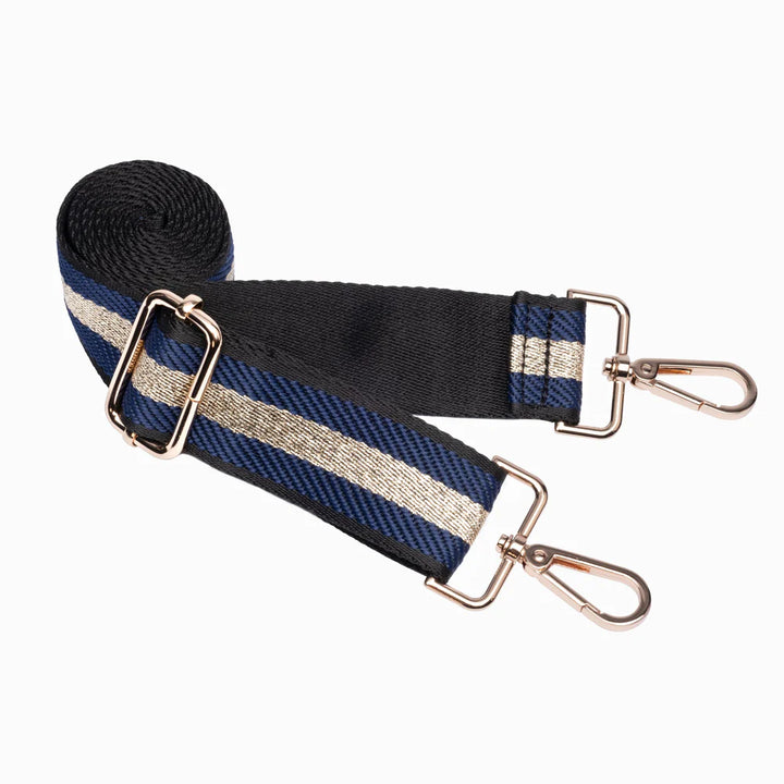 Navy Blue Matte HydroBag w/ Navy Gold Strap