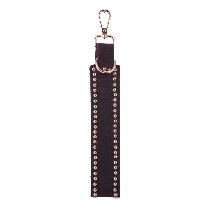 Studded Suede Bag Charm