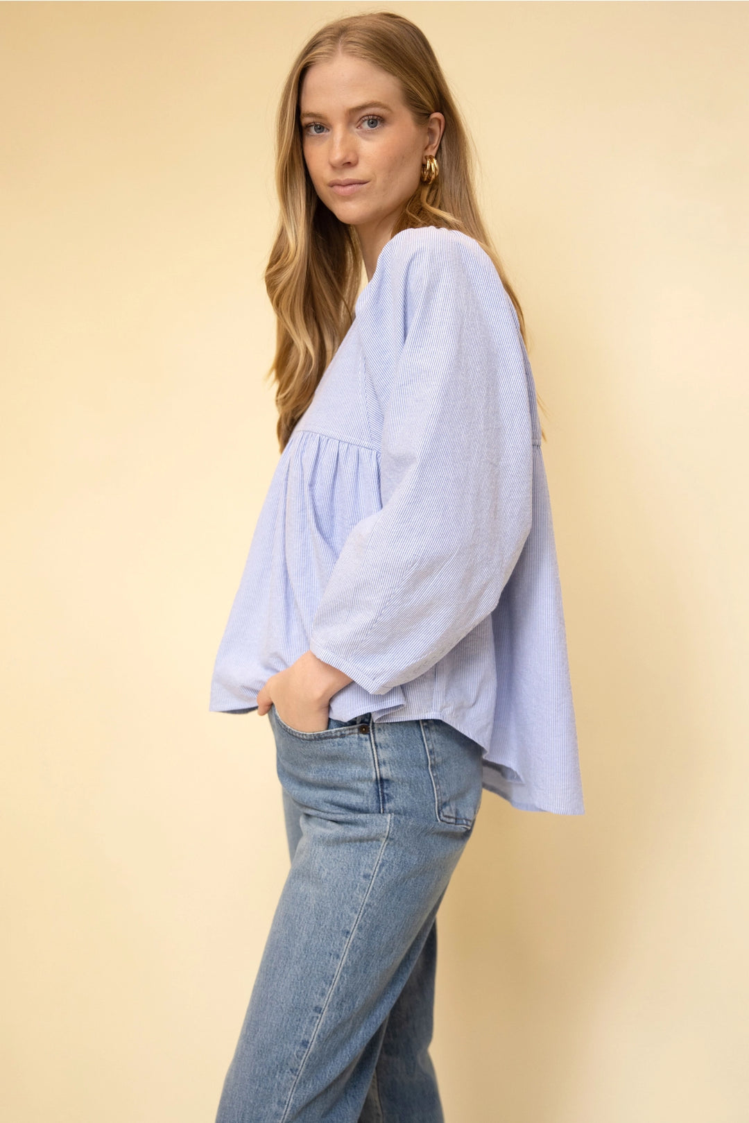 Ticking Stripe Top