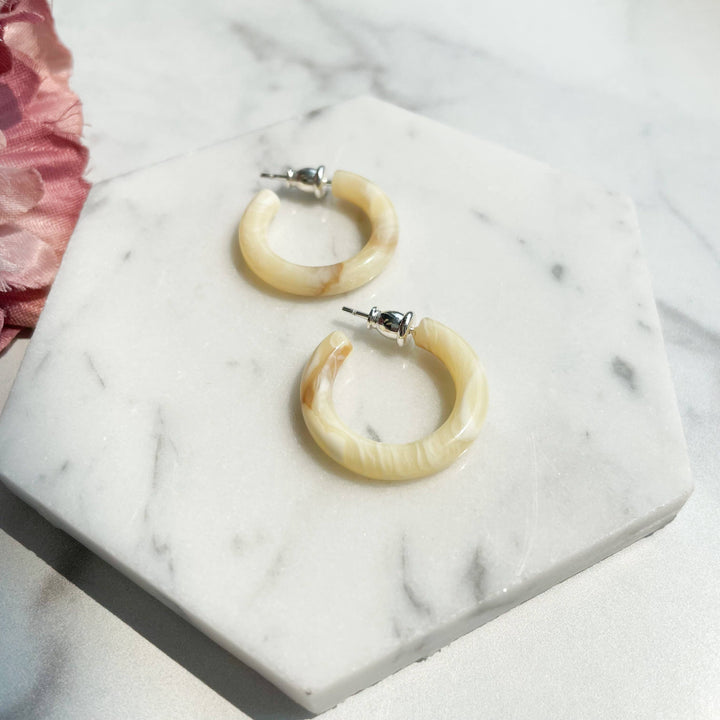 Small Acetate Hoops