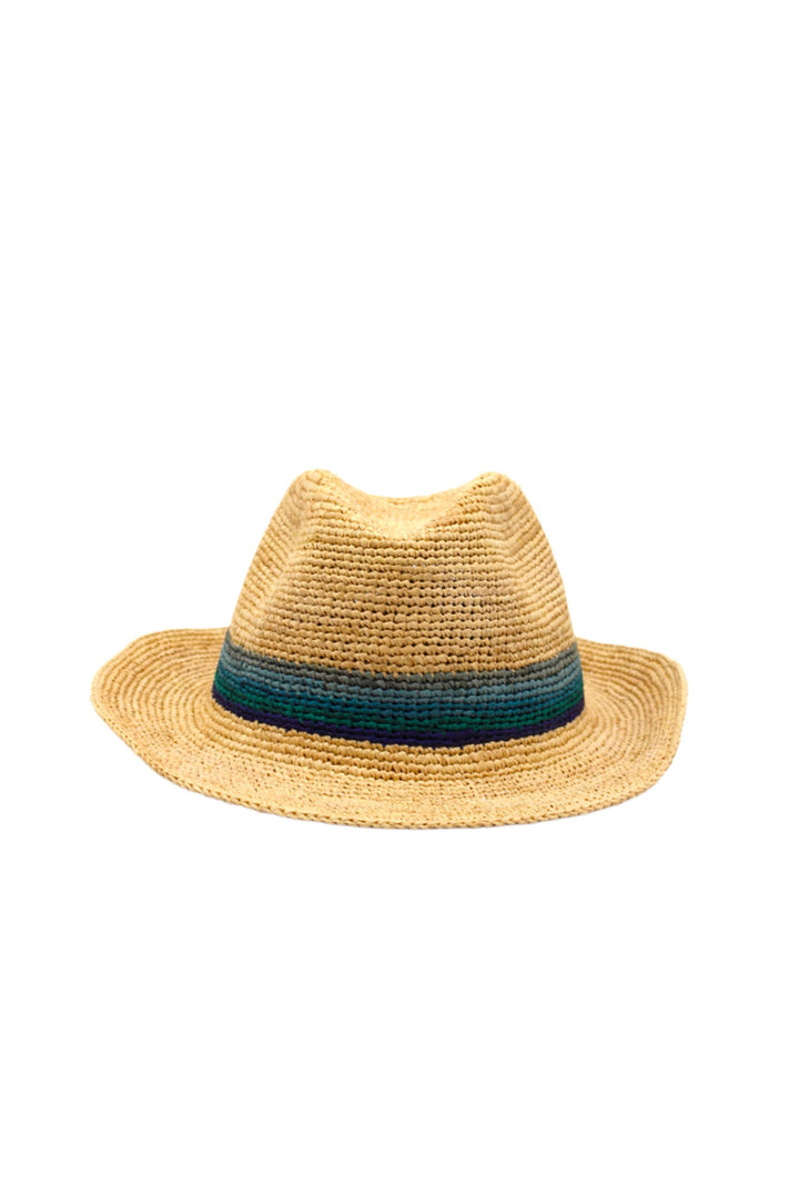 Crochet Fedora - Unisex Straw Hat