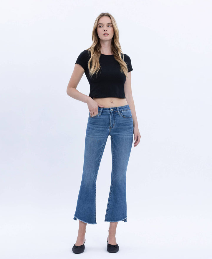 Alison Mid Rise Crop Flare
