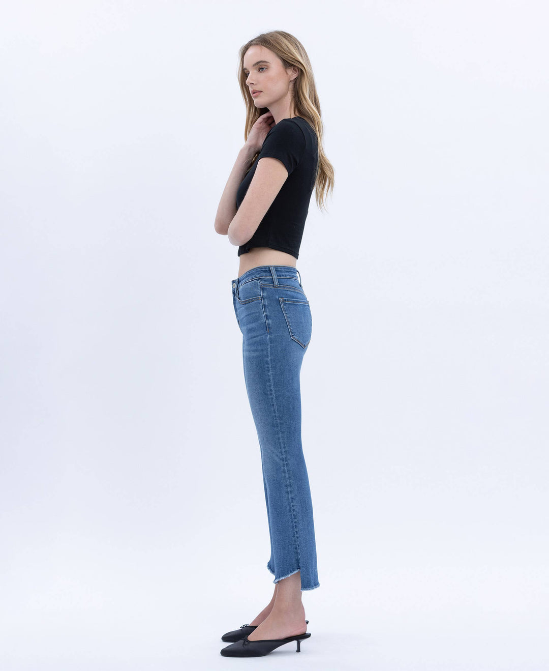 Alison Mid Rise Crop Flare