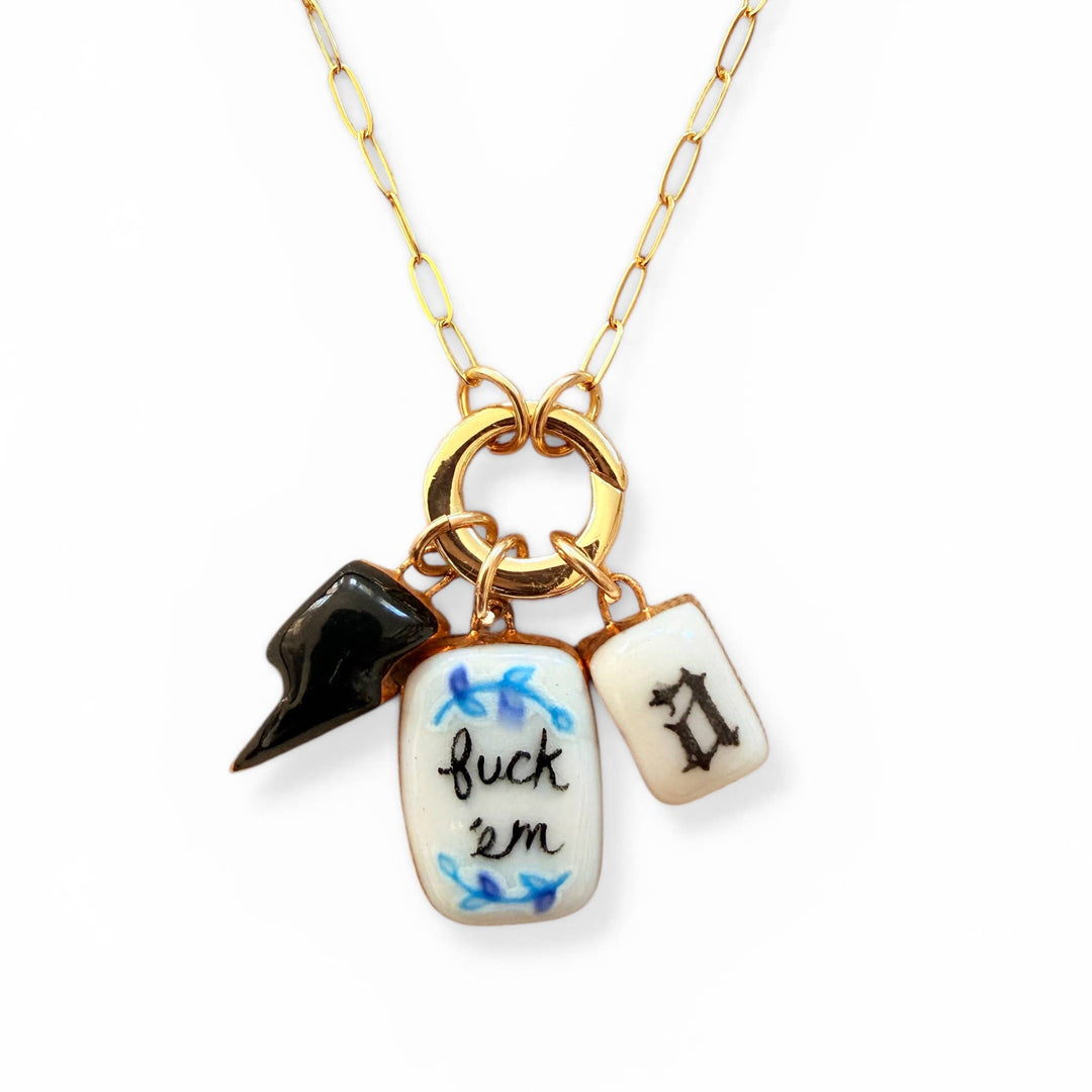 Paperclip Chain with Charm Holder