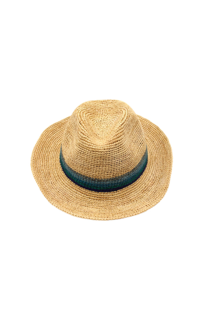 Crochet Fedora - Unisex Straw Hat