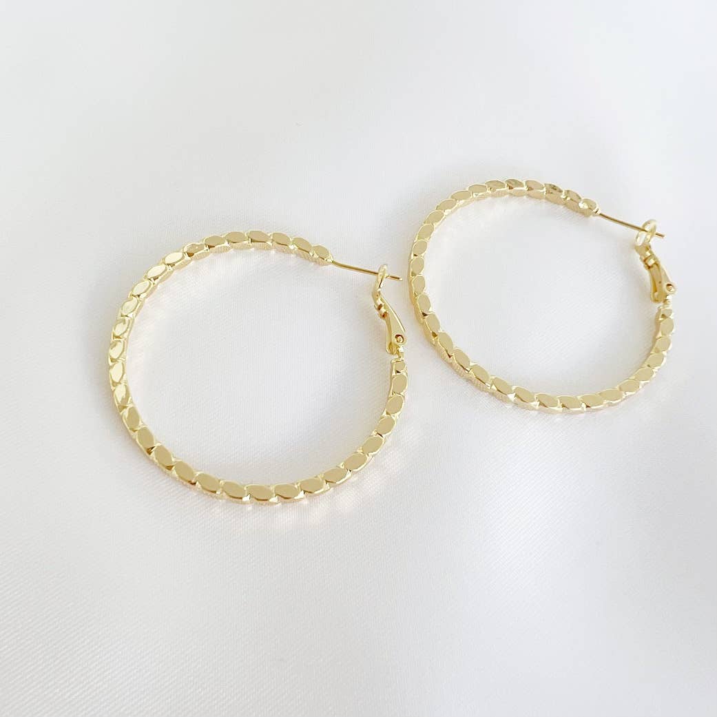 Goldie Hoops Earrings Gold Filled