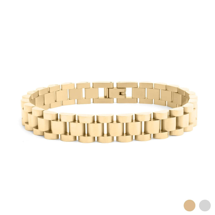 18K Gold Stainless Steel Watchband Chain Bracelet