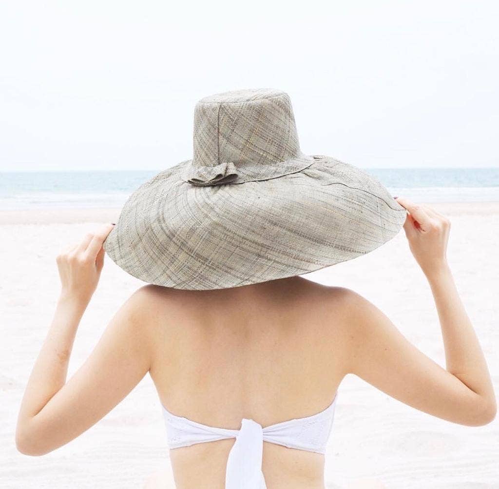 5" & 7" Wide Brim Sun Hat: Solid Color Packable Sunhats