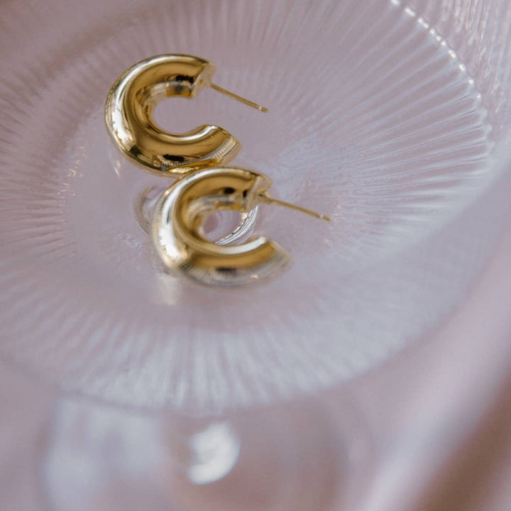 Ellie Chunky Tube Hoops Earrings