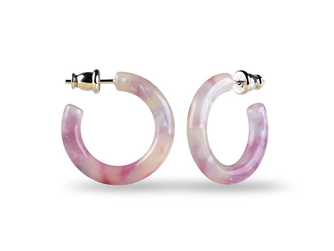 Small Acetate Hoops