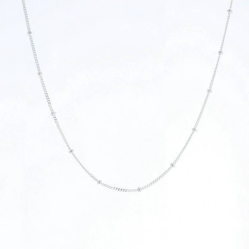 Beaded Curb Chain