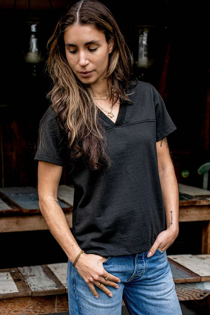 Women Stinson V Jersey | 12oz 100% Cotton - Basalt