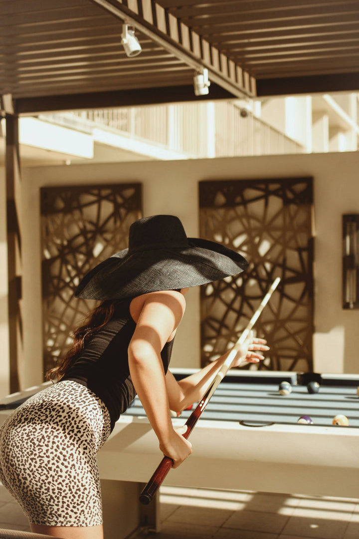 5" & 7" Wide Brim Sun Hat: Solid Color Packable Sunhats