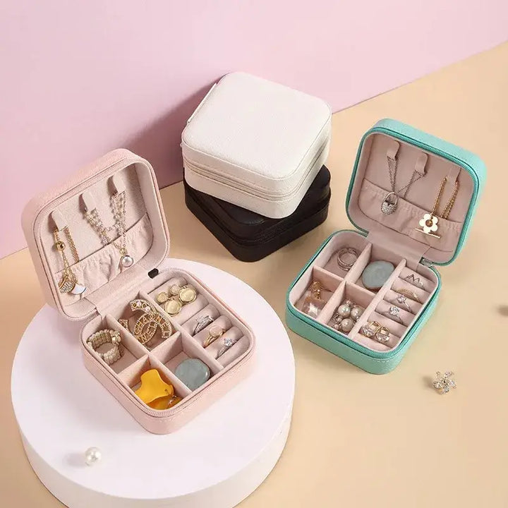Travel PU Leather Jewelry Case