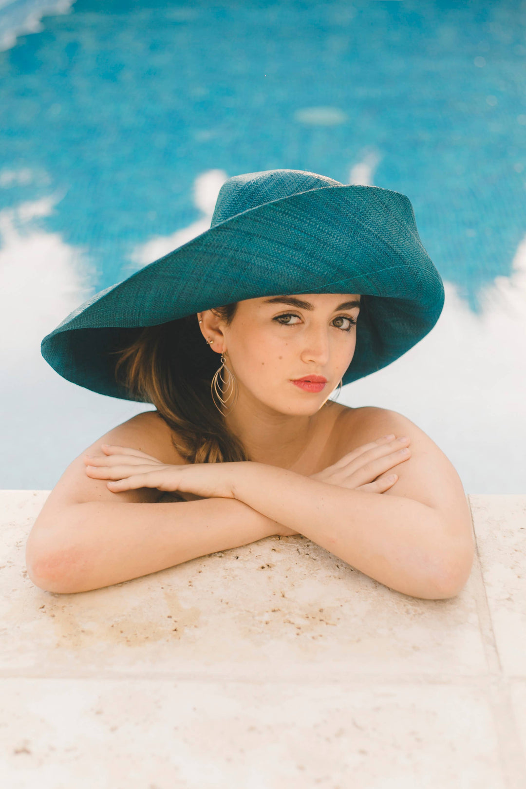 5" & 7" Wide Brim Sun Hat: Solid Color Packable Sunhats