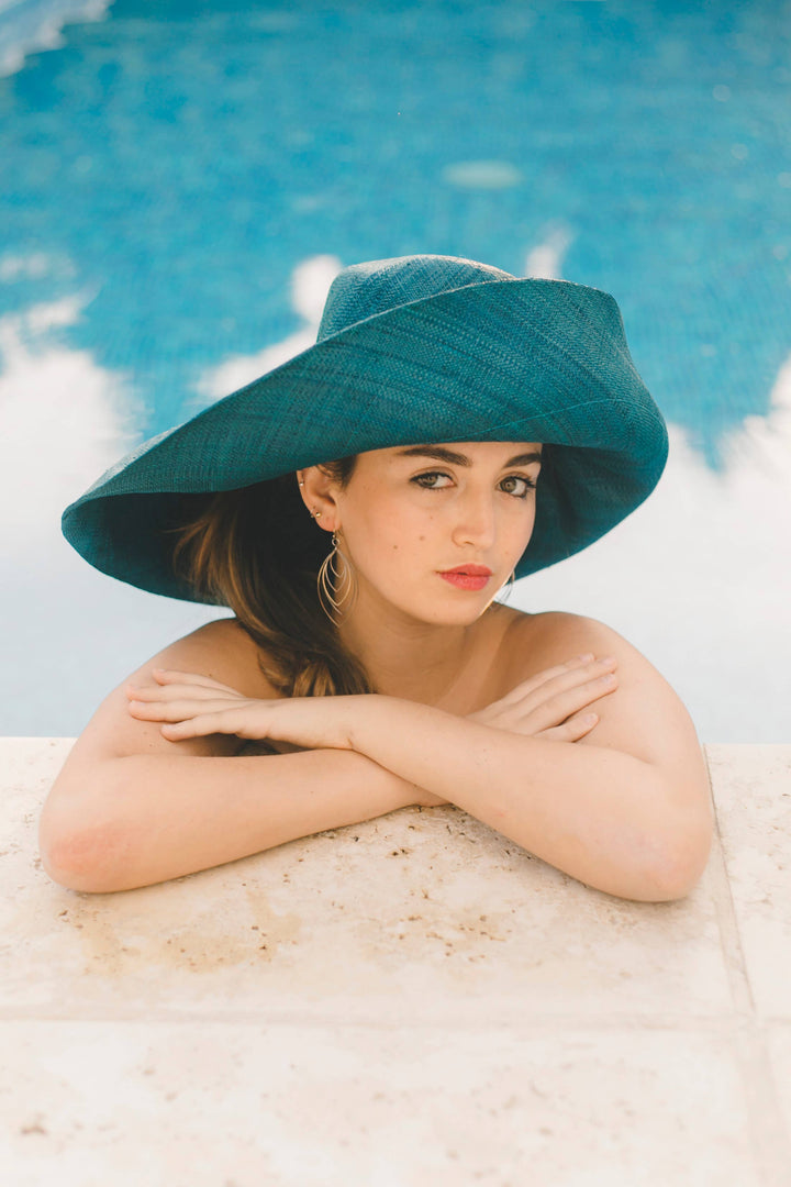 5" & 7" Wide Brim Sun Hat: Solid Color Packable Sunhats