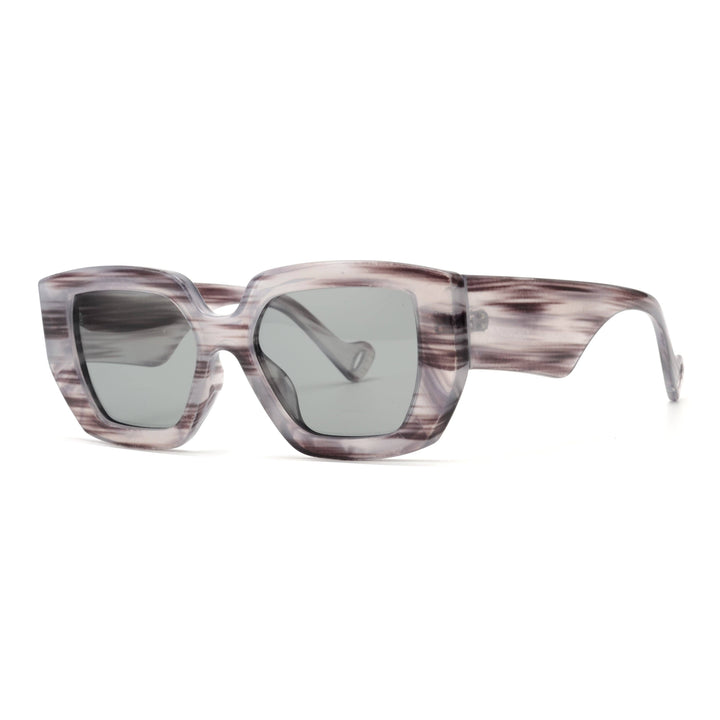 NYLA | Polarized Sunglasses | Grey/Black Streaks