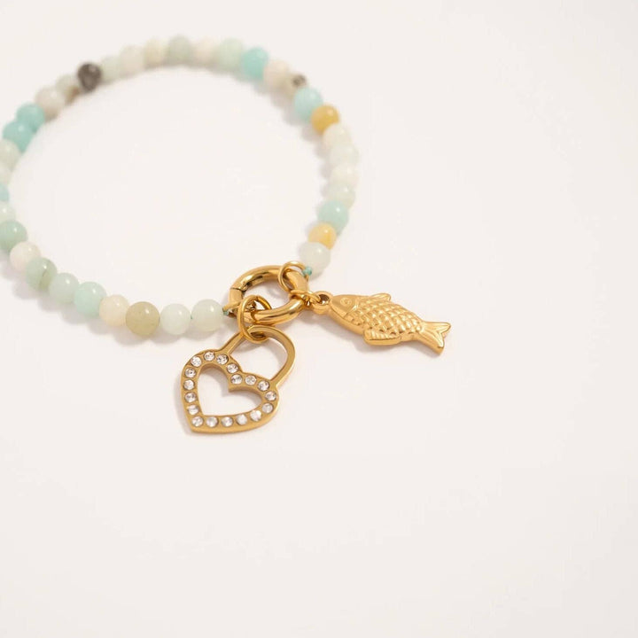 18K Gold PVD Stainless Steel Fish Charm