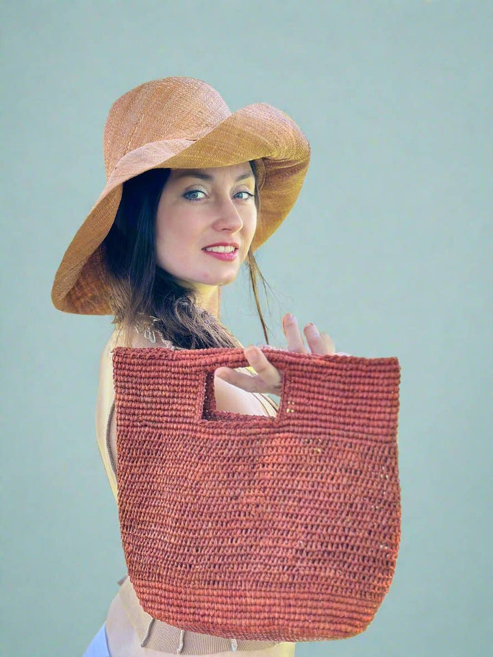Mini ConCon Crochet Petite Straw Basket
