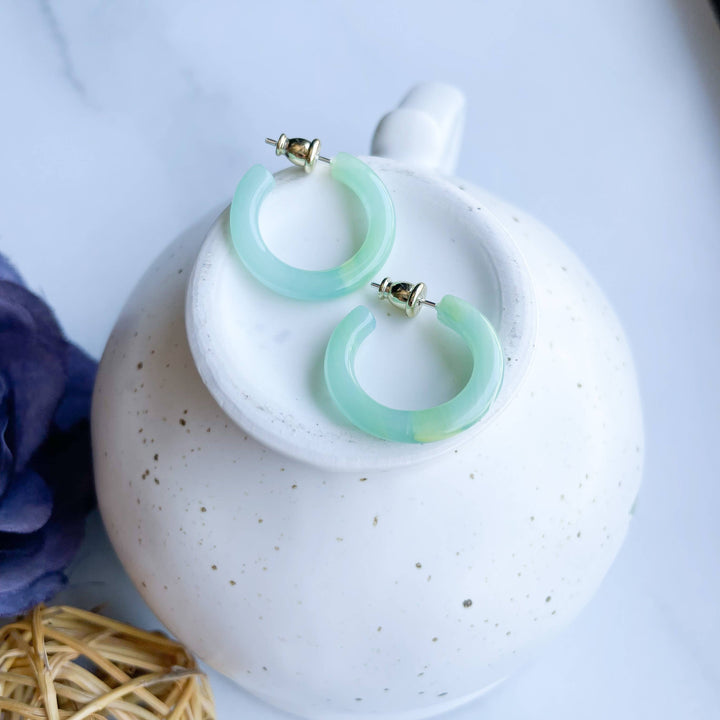 Small Acetate Hoops