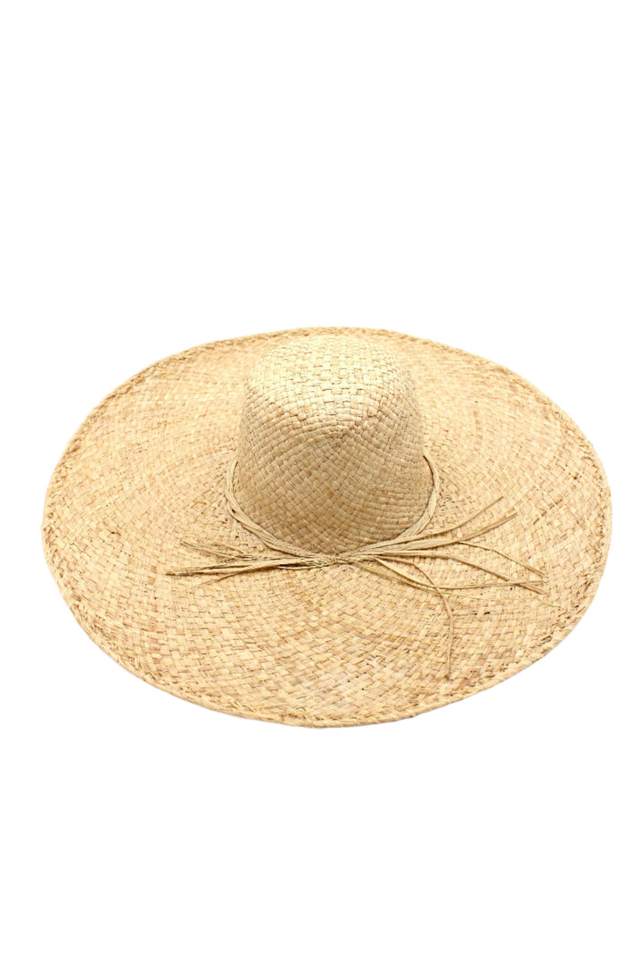 7" Brim Natasha Woven XL Straw Sun Hats