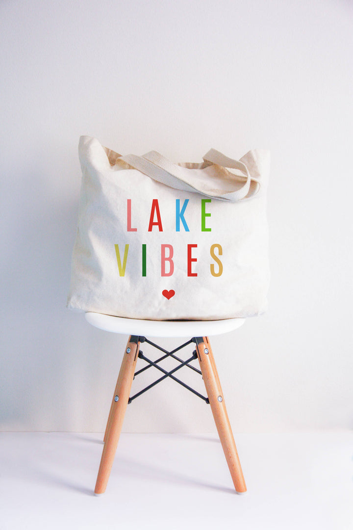Colorful Lake Vibes Tote Bag 2 SIZES
