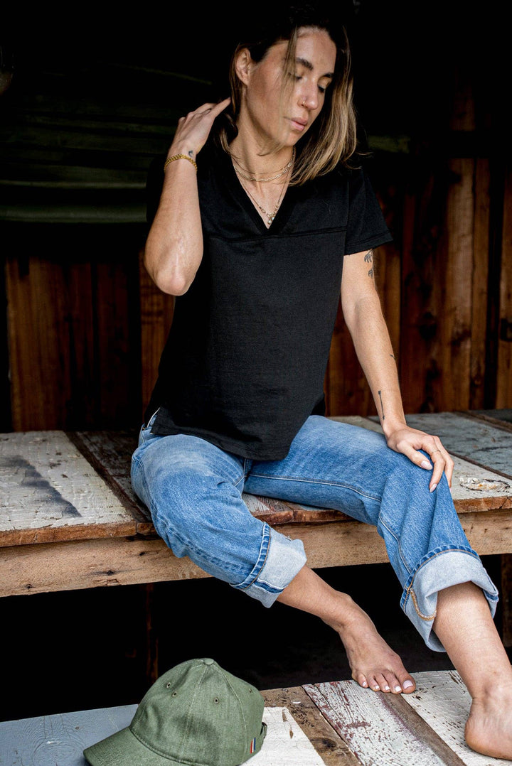 Women Stinson V Jersey | 12oz 100% Cotton - Basalt