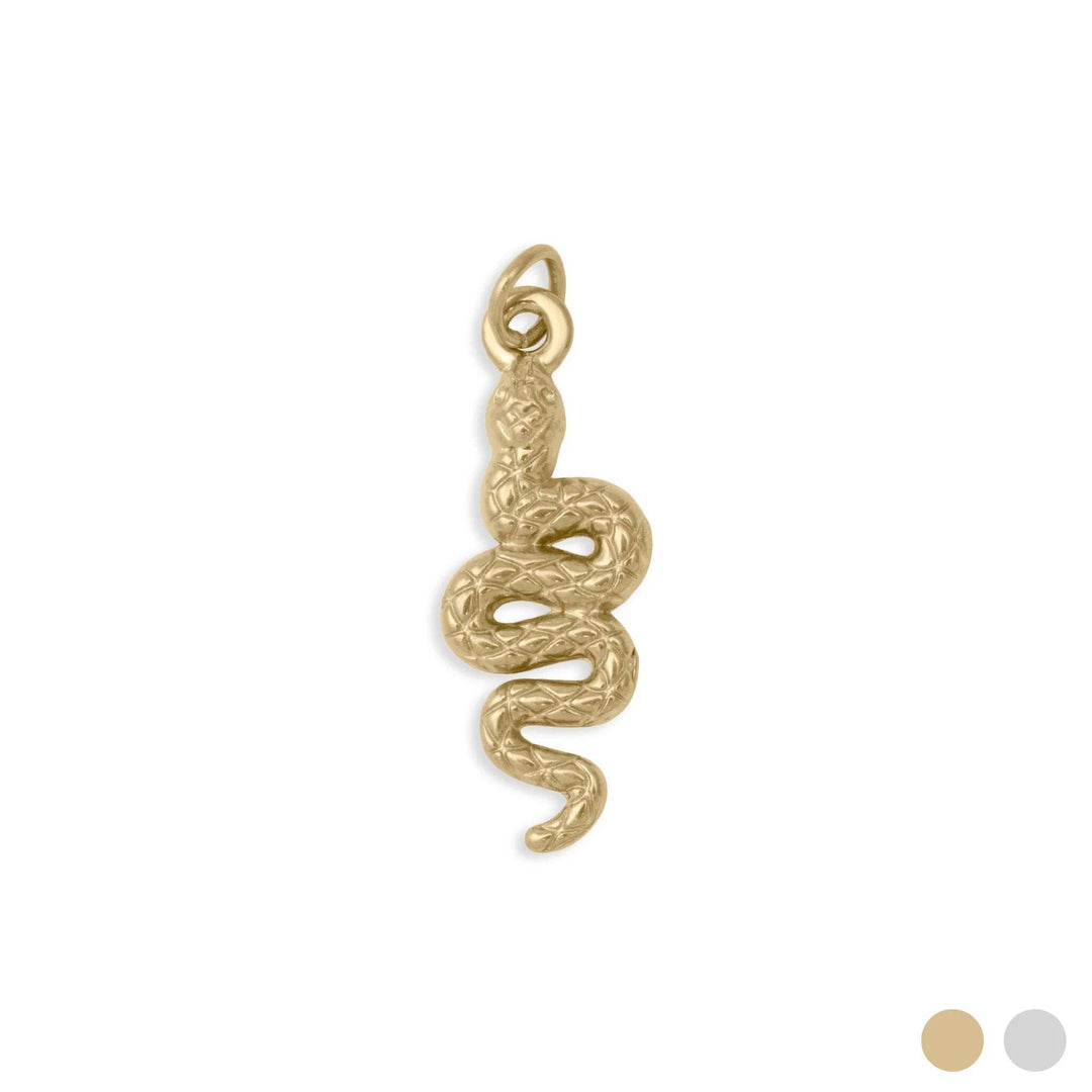 18K Gold PVD Stainless Steel Snake Charm