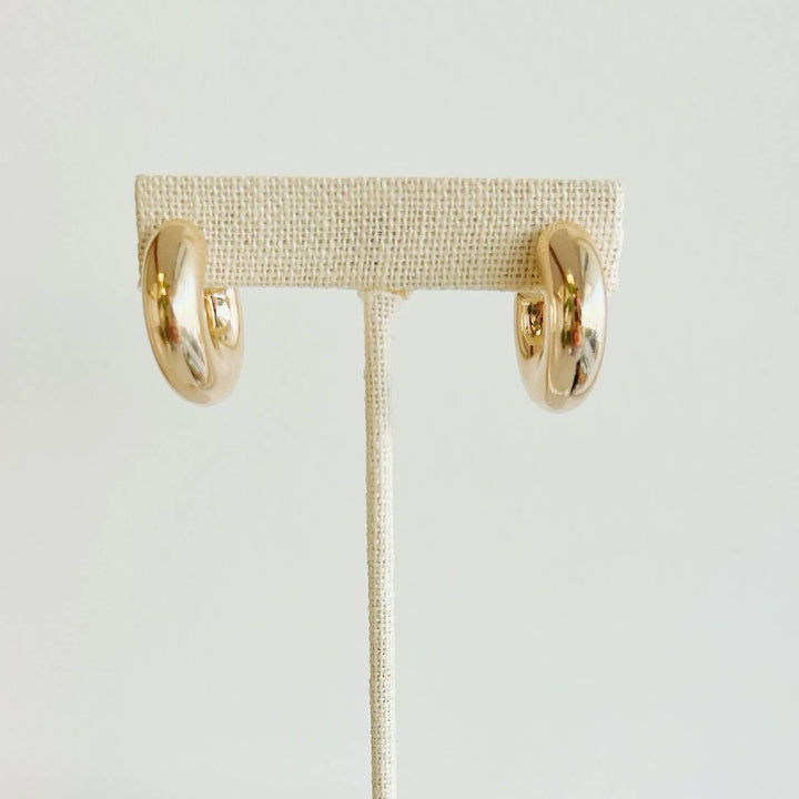 Ellie Chunky Tube Hoops Earrings