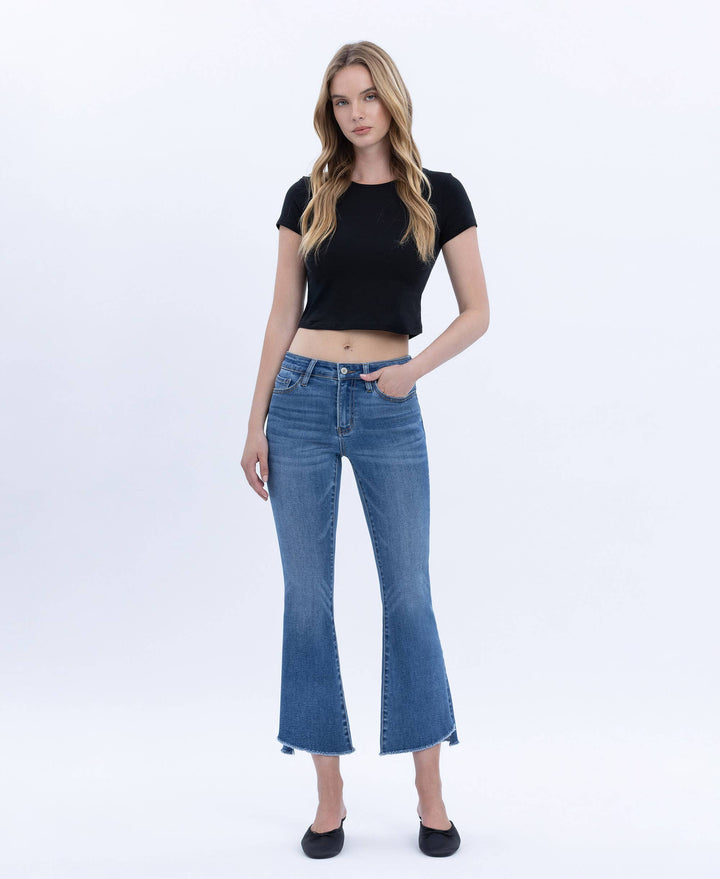 Alison Mid Rise Crop Flare