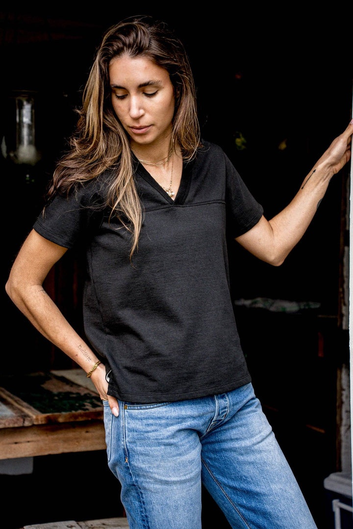 Women Stinson V Jersey | 12oz 100% Cotton - Basalt