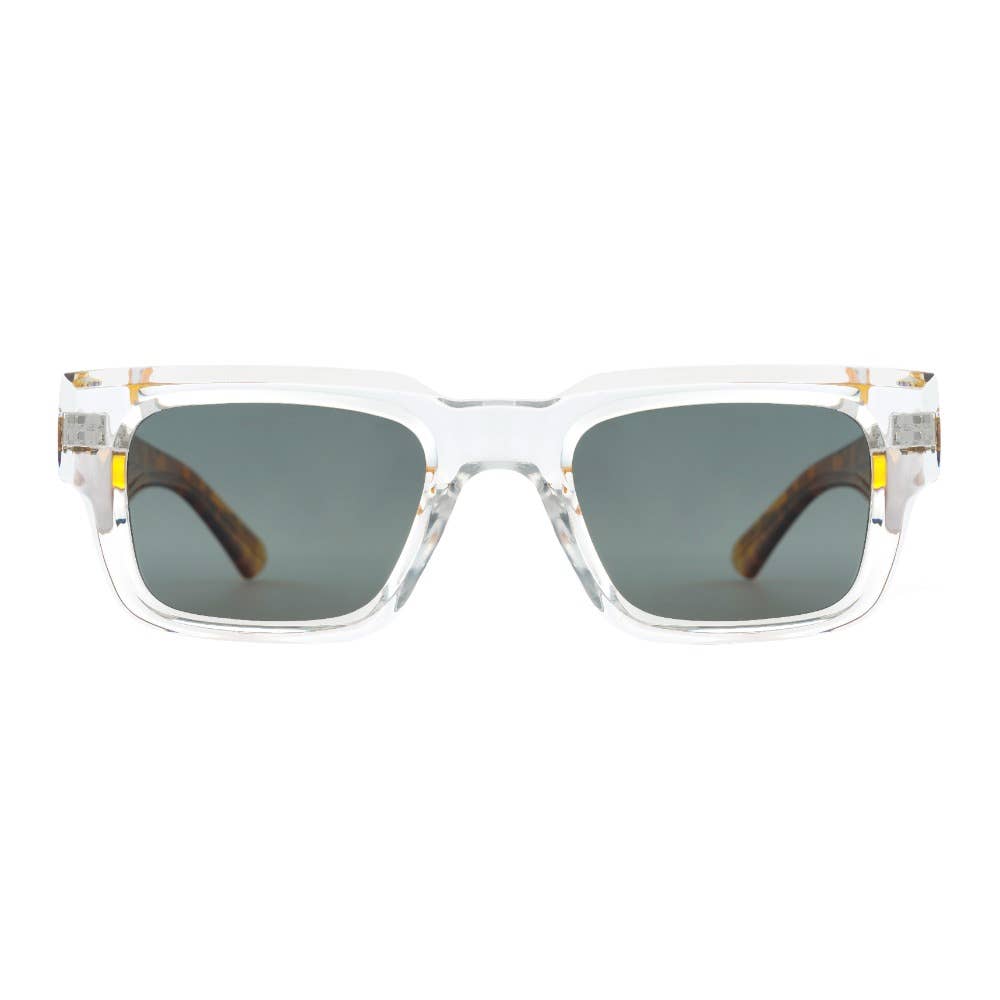 CADE | Clear |Tortoise Temples |  Smokey Lens