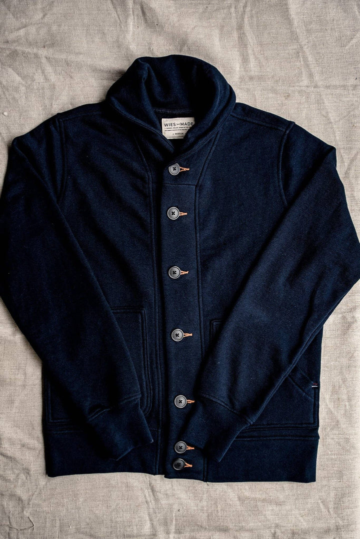 Women | Bodega Cardigan | 14oz 100% Cotton French Terry - Navy