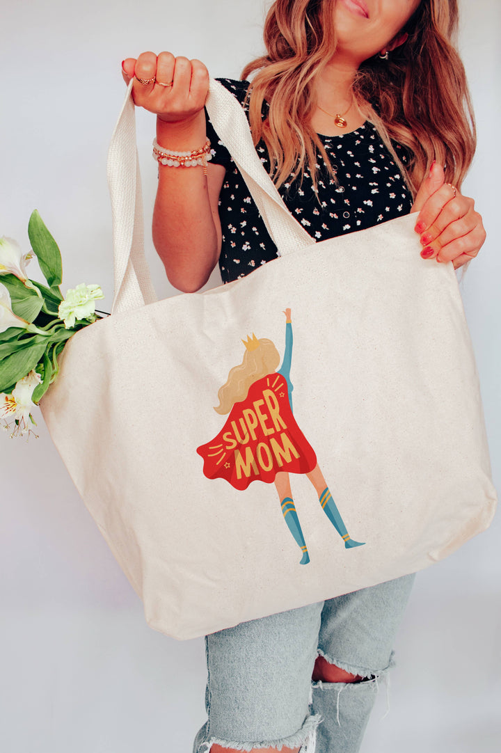 Super Mom Tote Bag 2 SIZES
