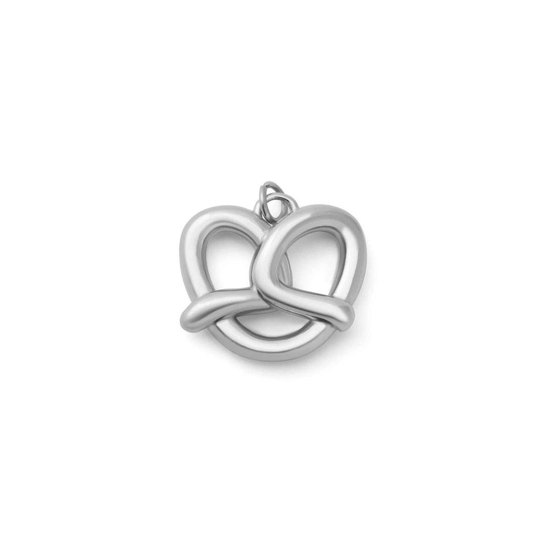 18K Gold PVD Stainless Steel Pretzel Charm