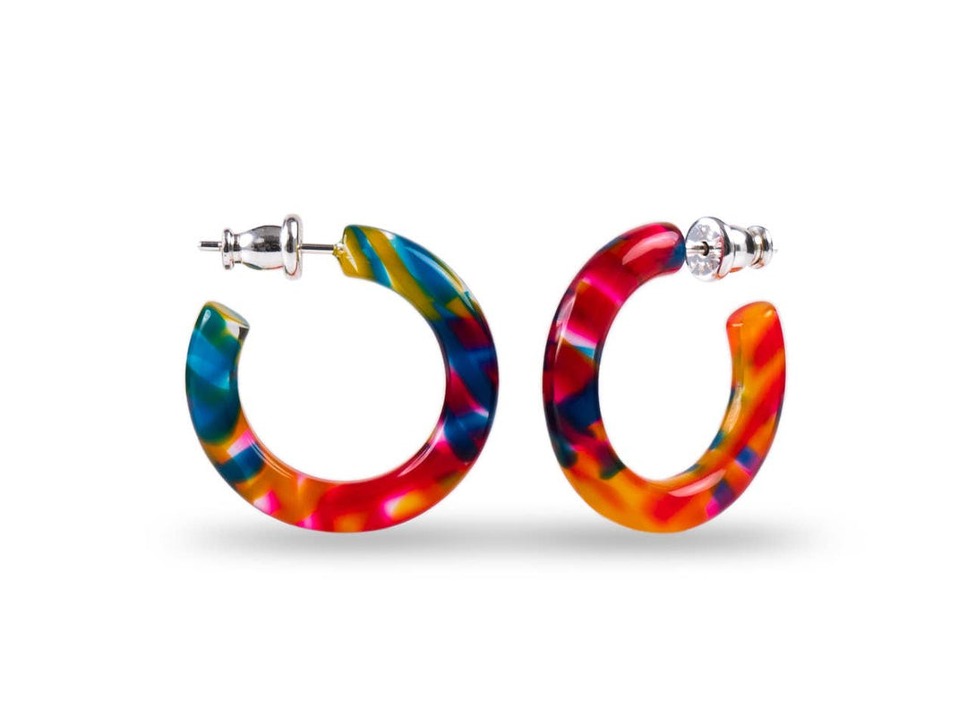 Small Acetate Hoops