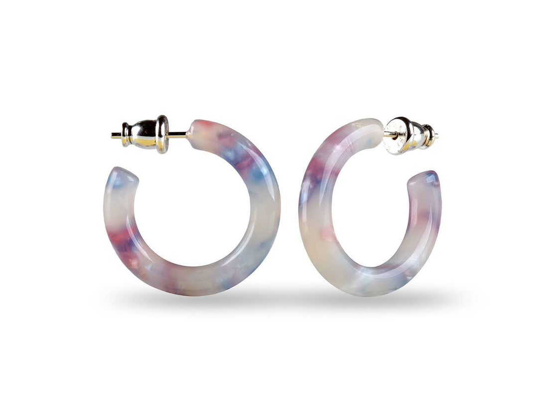Small Acetate Hoops
