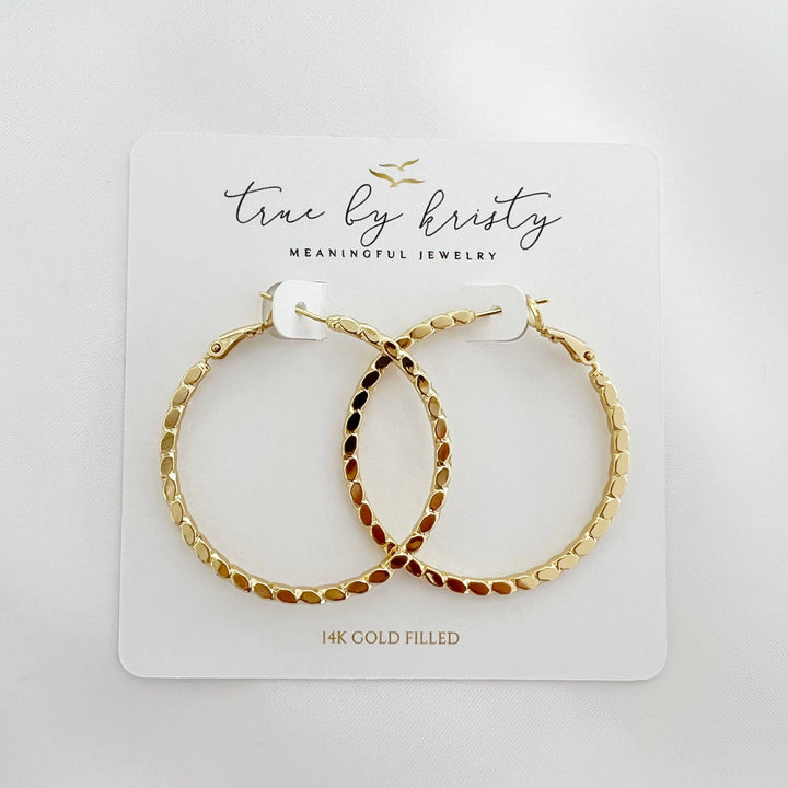 Goldie Hoops Earrings Gold Filled