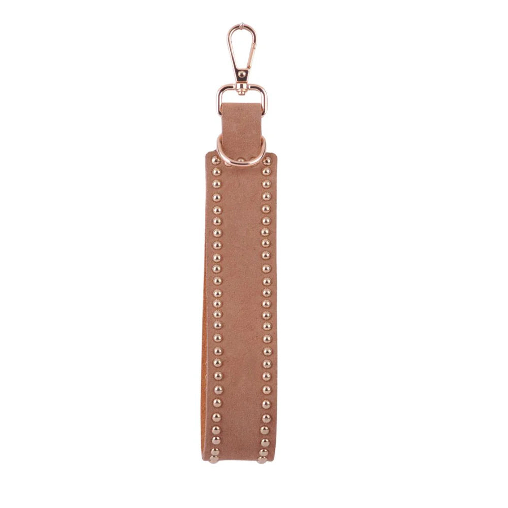 Studded Suede Bag Charm